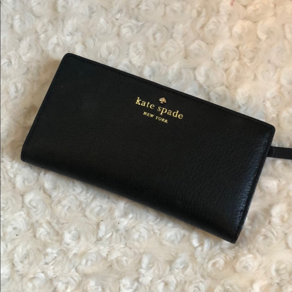 Kate Spade soft leather snap wallet